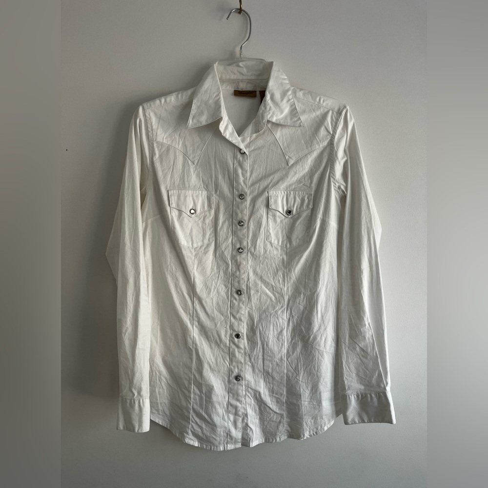 Wrangler Women’s White Pearl Snap